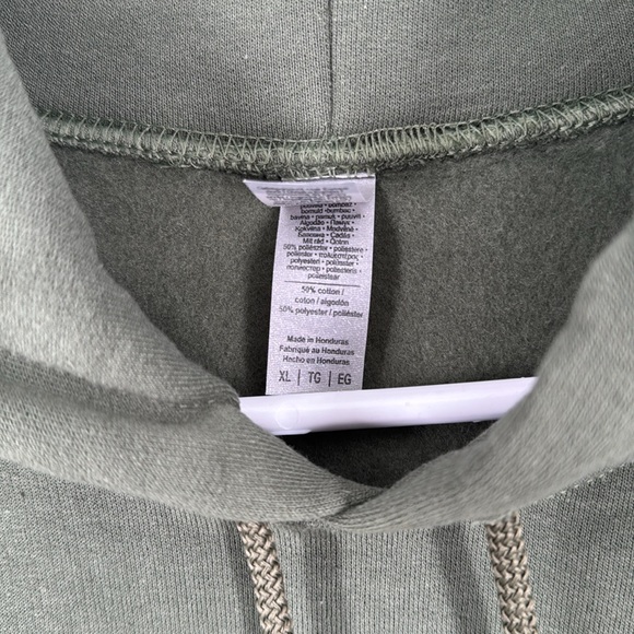 NWOT Book Club Green Embroidered Hoodie - Picture 2 of 4